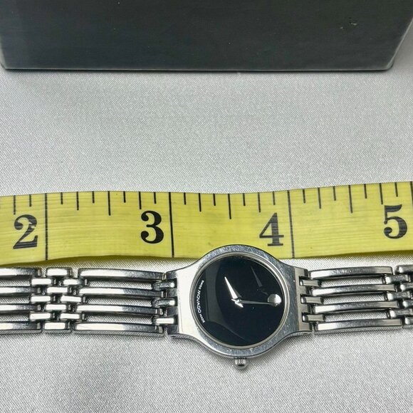 Movado pre-owned Women\'s Esperanza Matte Black Museum Dial watch. main image 5